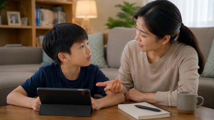 Trò chuyện cùng con về máy tính bảng